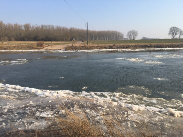 Eisgang Weser 3.3.2018